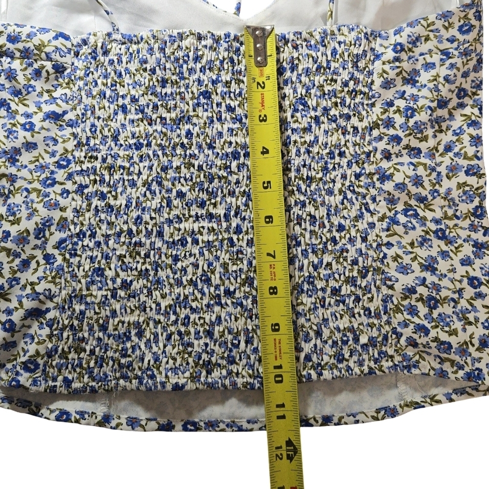 Jun & Ivy Floral Blue and White Camisole Top Size M - Picture 7 of 7